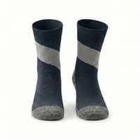 Navy Blue Gray Colorblock